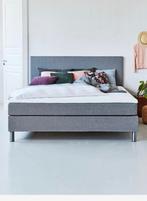 Grijze Boxspring - Comfortabel Slapen!, Ophalen, Tweepersoons, Zo goed als nieuw, 200 cm