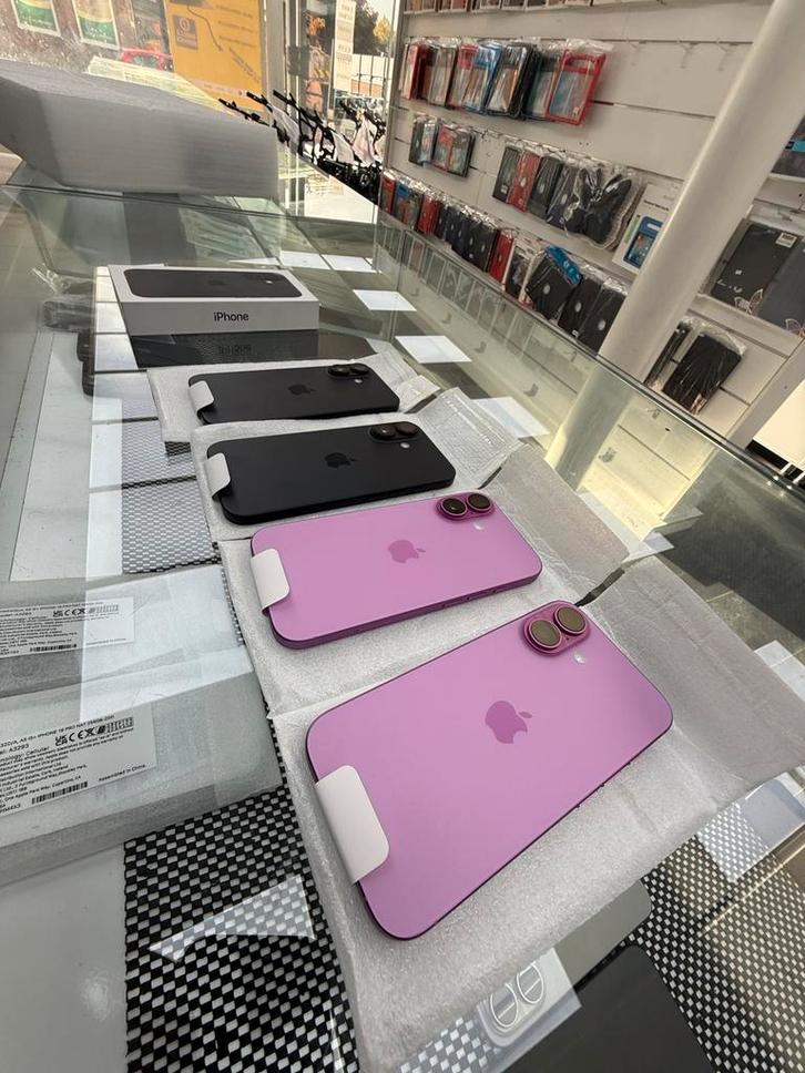 Apple iPhone 16 – 128/256GB – Zwart & Pink – v.a. €650, Telecommunicatie, Mobiele telefoons | Apple iPhone, Nieuw, 256 GB, Zonder abonnement