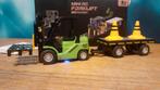 Mini RC heftruck+aanhanger+accessoires, Elektro, Ophalen of Verzenden, Zo goed als nieuw, Auto onroad