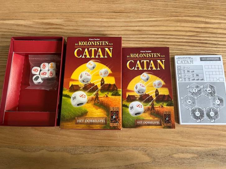Dobbelspel Catan - Zo goed als nieuw!, Hobby en Vrije tijd, Gezelschapsspellen | Bordspellen, Zo goed als nieuw, Een of twee spelers