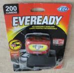 Eveready oplaadbare hoofdlamp LED 200 lumen, Ophalen of Verzenden, Nieuw, Batterij