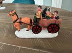 Dickensville ornament met paard en wagen aanv  kerstdorp, Diversen, Ophalen of Verzenden, Zo goed als nieuw