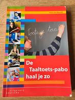 Taaltoets-pabo haal je zo - Hans de Weerdt, Boeken, Zo goed als nieuw, HBO, Ophalen of Verzenden, Alpha