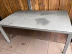 Buitentafel, Tuin en Terras, Tuintafels, Ophalen, Gebruikt, Rechthoekig, Metaal