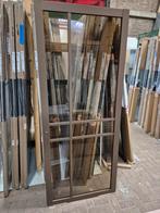 93x231,5cm Binnendeur opdek rechts Staal look brons NDB905, Ophalen, 80 tot 100 cm, Glas, Binnendeur