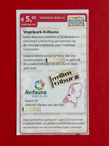 Voordeelbon 34 Vogelpark Avifauna, €5,50 korting p.p. beschikbaar voor biedingen