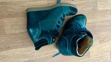 Leren sleehak sneakers– maat 36 – bijna niet gedrag beschikbaar voor biedingen