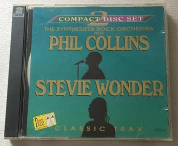 2 CD’s SYNTHESIZER ROCK ORCHESTRA Phil Collins Stevie Wonder beschikbaar voor biedingen