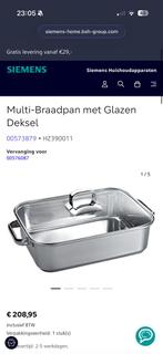 Siemens braadpan, Huis en Inrichting, Gebruikt, Inductieplaat, Ophalen of Verzenden, Rvs