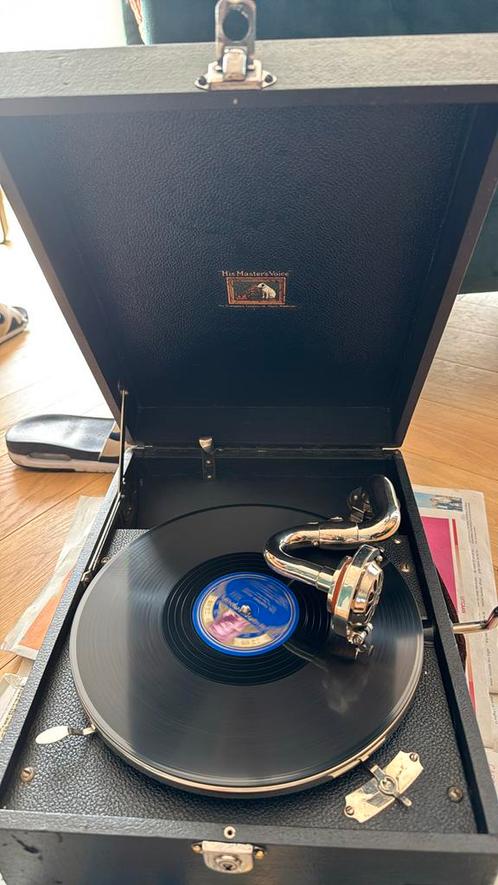 His masters voice 197 koffer grammofoon, Antiek en Kunst, Antiek | Tv's en Audio, Ophalen