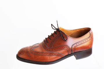 ZGAN K-shoes kastanje wingtips maat 8.5 valt als maat 41.5 beschikbaar voor biedingen