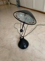 t.k. stevige bureaulamp, halogeen, zwart, Ophalen of Verzenden, Zo goed als nieuw