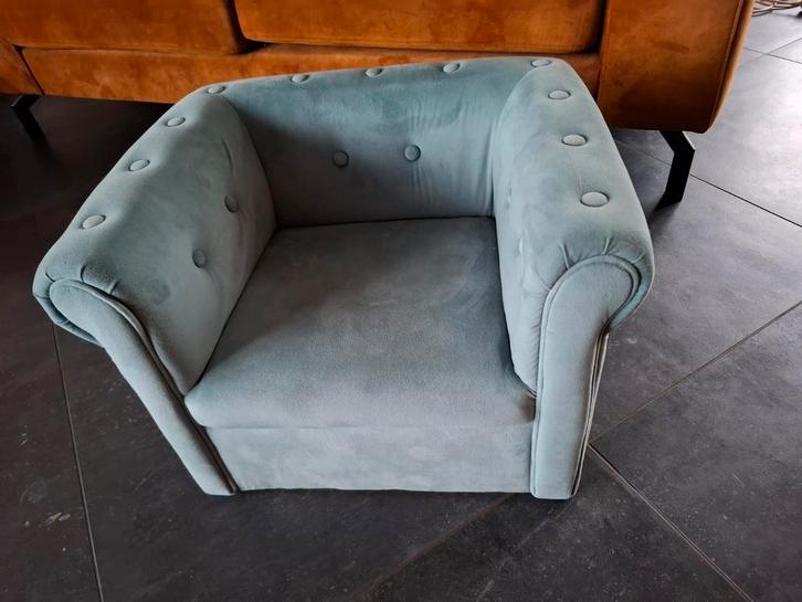 Kinderfauteuils - kinderstoel - relax stoel groen/blauw/mint, Huis en Inrichting, Fauteuils, Gebruikt, 50 tot 75 cm, Minder dan 75 cm