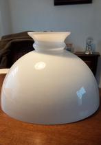 Glazen antieke olilampkap 35 B 25 H, Huis en Inrichting, Lampen | Lampenkappen, Ophalen of Verzenden, Zo goed als nieuw, Rond