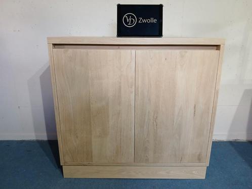 MASSIEF eiken dressoir greeploos op maat leverbaar VD Zwolle, Huis en Inrichting, Kasten | Dressoirs, Nieuw, 100 tot 150 cm, 25 tot 50 cm