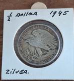 1/2 dollar usa 1945 zilver., Postzegels en Munten, Munten | Amerika, Ophalen of Verzenden, Losse munt, Zilver