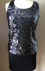 Feestjurk in donkerblauw van Patrizia Pepe. maat 40NL. Nieuw, Maat 38/40 (M), Galajurk, Blauw, Nieuw