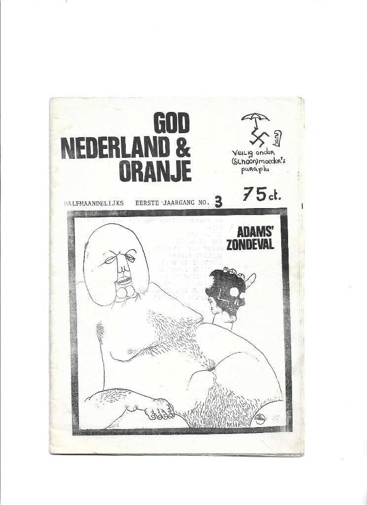 god nederland en oranje  nr3  1967  underground provo sixty, Verzamelen, Verzenden, Zo goed als nieuw