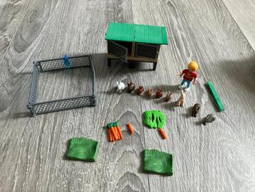 Playmobil set 6140 Konijnenhok met buitenren (2 sets) beschikbaar voor biedingen