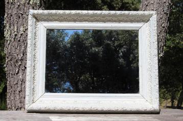 Brocante - Stel warme witte spiegels! beschikbaar voor biedingen
