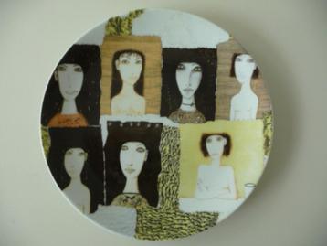 BORD KUNST OP TAFEL - VASITIY VLASOV RUSLAND, diam. 29,5cm beschikbaar voor biedingen