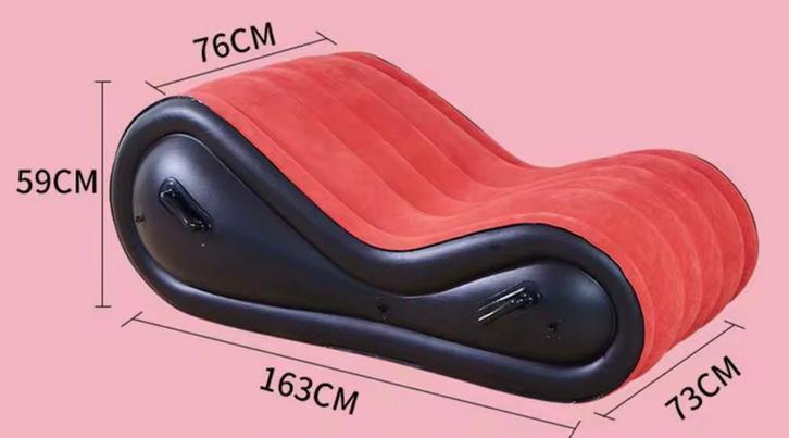 Tantra opblaas bare lounge stoel ook BDSM, Huis en Inrichting, Banken | Sofa's en Chaises Longues, Zo goed als nieuw, Tweepersoons