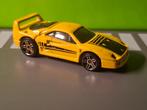 Hotwheels - Ferrari F40 [geel] 1/60, Hobby en Vrije tijd, Ophalen of Verzenden, Gebruikt, Auto