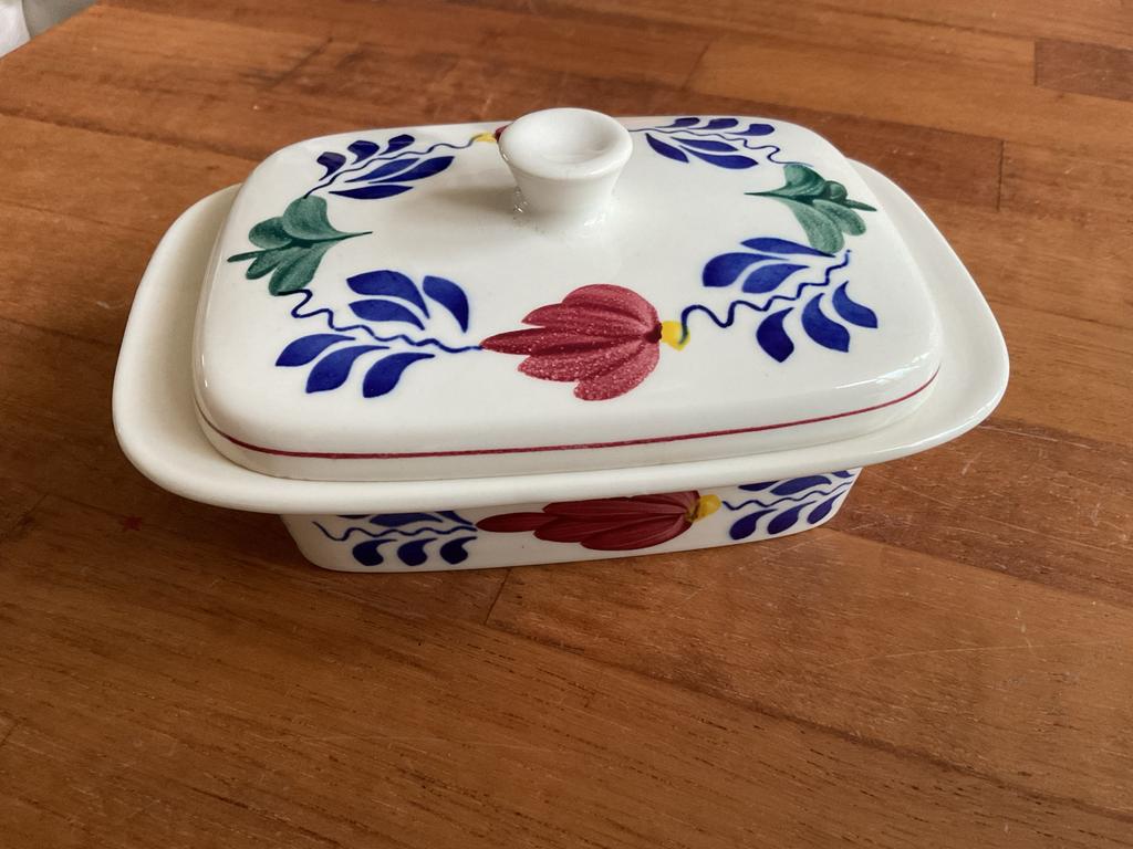 Boerenbont botervloot Boch Belgium, Ophalen of Verzenden, Gebruikt