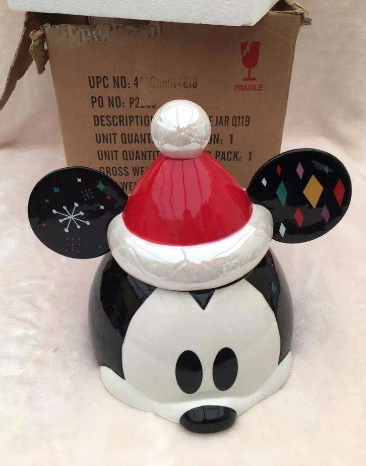 Mickey Mouse Share the Magic koektrommel dolomiet kerst, Verzamelen, Disney, Nieuw, Servies, Mickey Mouse, Ophalen of Verzenden