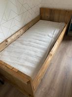 Steiger houten bed., Ophalen, 90 cm, Eenpersoons, Bruin