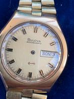 Bulova Accuquartz Vintage Horloge, Ophalen, Met bandje, Polshorloge, Bulova