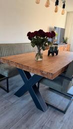 Mooie robuuste eettafel, Ophalen, 200 cm of meer, 50 tot 100 cm, Zo goed als nieuw