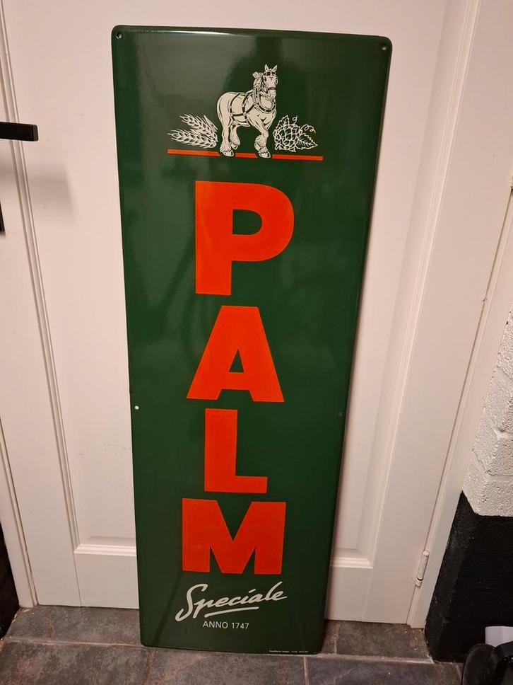 Emaille Reclame bord PALM Bier - Café Bar Horeca Brouwerij, Verzamelen, Merken en Reclamevoorwerpen, Zo goed als nieuw, Reclamebord