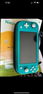 Switch lite, Spelcomputers en Games, Spelcomputers | Nintendo Switch Lite, Ophalen of Verzenden, Turquoise, Zo goed als nieuw