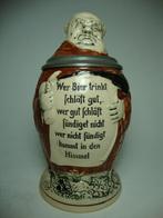 Antieke bierpul in de vorm van een monnik, Ophalen of Verzenden