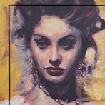 Sophia Loren mixed media Peter Donkersloot, Ophalen of Verzenden