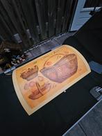 Houten Kist met Decoratie, Ophalen, Overige materialen, Gebruikt, 40 cm of meer