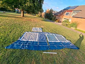 Voorwand Obelink panorama luifel Goldcamp blauw maat 10 beschikbaar voor biedingen
