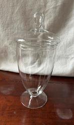 Glazenpot op voet met deksel, Huis en Inrichting, Ophalen of Verzenden, Zo goed als nieuw