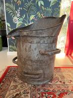 Franse metalen “dekaliter” maatemmer/kan/kruik, Ophalen