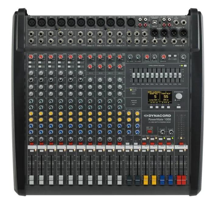 Dynacord PowerMate 1000  mk3 Mengpaneel, Muziek en Instrumenten, Mengpanelen, Gebruikt, 10 tot 20 kanalen, Microfooningang, Ophalen of Verzenden