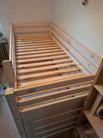 Hoogslaper ties, Ophalen, 90 cm, Eenpersoons, Wit