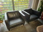 2 Goossens Nuance Loveseats - Buffelleer, Huis en Inrichting, Fauteuils, Ophalen