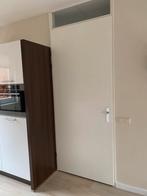 Witte opdek deur linksdraaiend, Ophalen, Gebruikt, 80 tot 100 cm, 215 cm of meer