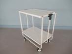 Serveertafel | serveerwagen inklapbaar wit 60x40x72, Huis en Inrichting, Ophalen, Opvouwbaar, Gebruikt, Metaal of Aluminium