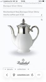 Reichenbach koffiepot, porcelain met zilver, Ophalen of Verzenden