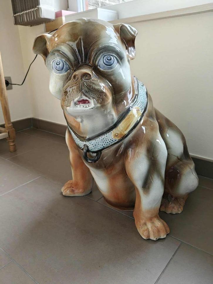 Bulldog paraplubak, Fiance Wasmuël van 1899, Antiek en Kunst, Antiek | Keramiek en Aardewerk, Ophalen