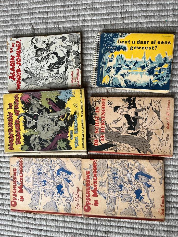 Frans Piet Piët illustratie boekjes Sjors sjimmie sprookjes, Boeken, Stripboeken, Gelezen, Meerdere stripboeken, Ophalen of Verzenden