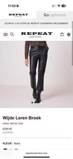 Repeat cashmere luxury leren broek maat 38, Kleding | Dames, Zwart, Ophalen of Verzenden, Zo goed als nieuw, Lang