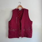 Vintage Zijden Bodywarmer / Vest, Vintage, Ophalen of Verzenden, Maat 38/40 (M), Rood
